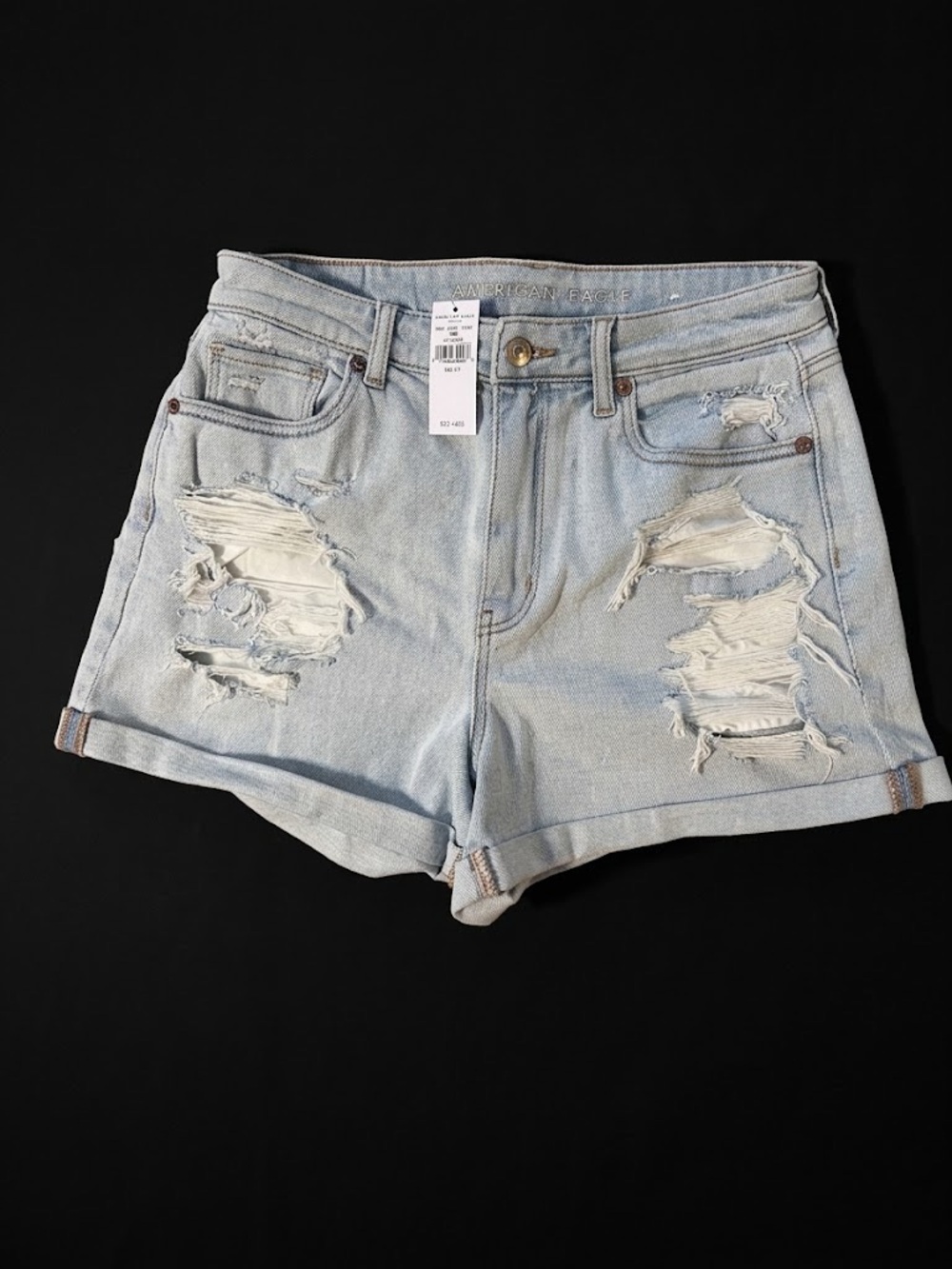 American Eagle Outfitters Light Blue Distressed Denim Shorts ✨NWT✨